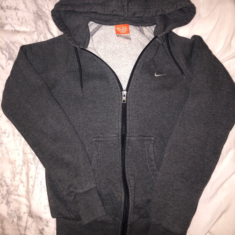 Nike Zip-Up Sweatshirt - Gray - Size XXS